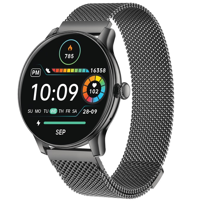 IG Round Smartwatch, Silver, large