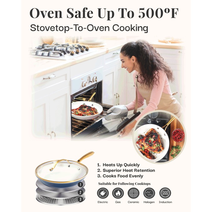 Gotham Steel Natural 10" Fry Pan, , large
