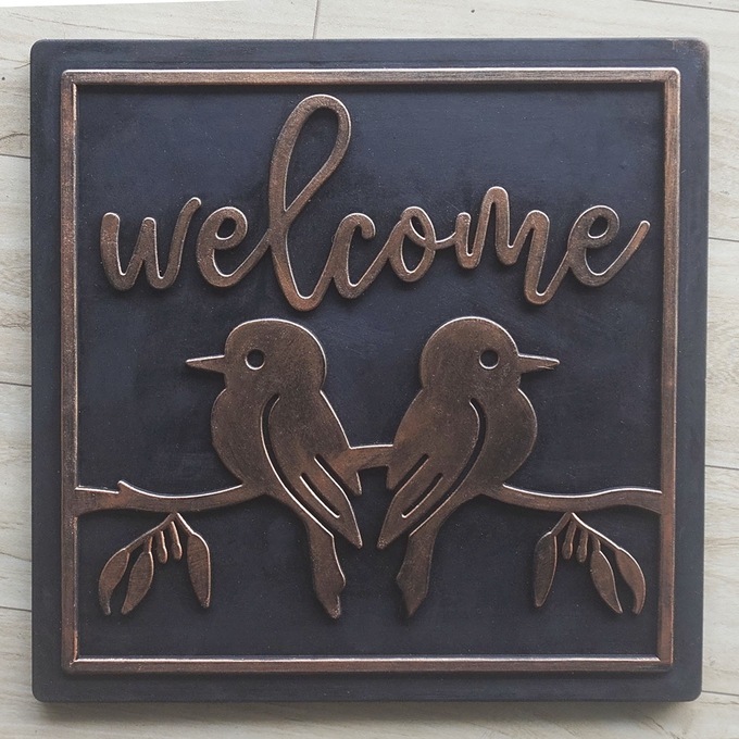 Hide-A-Key Doormat with Interchangeable Inserts, , large