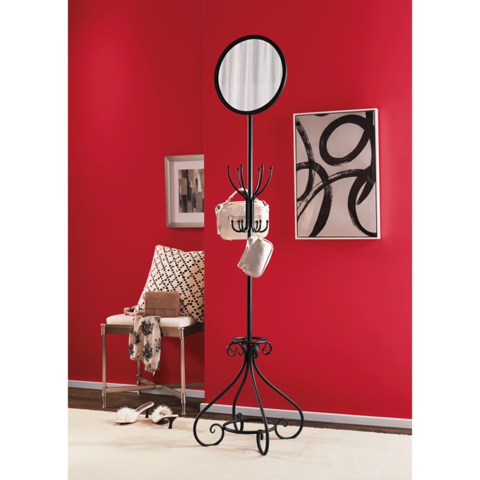 Yvette Mirrored Purse Rack, , large