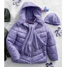 Platinum Girls&#39; Foil Puffer with Hat and Scarf, , large