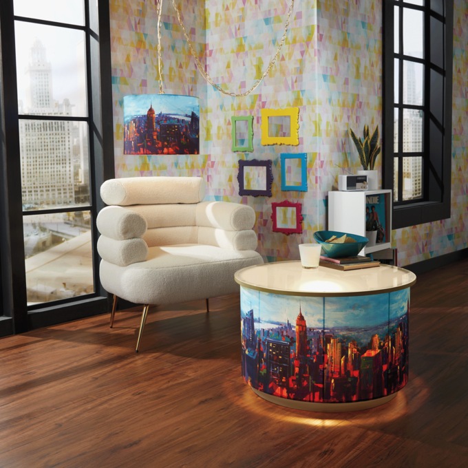 Cityscape Lit Coffee Table, , large