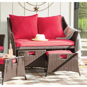 Wicker Loveseat, , large