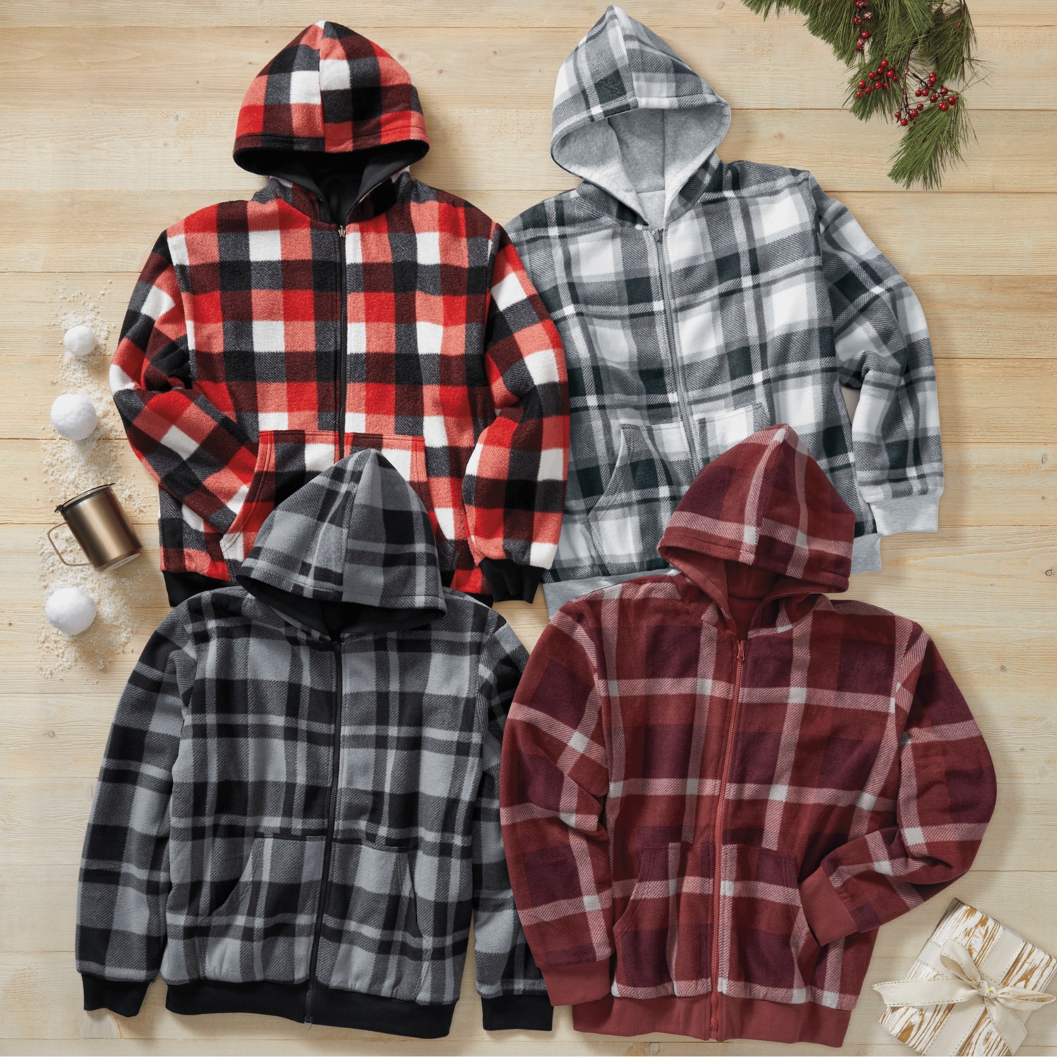 メンズウェア NYLON FLEECE REVERSIBLE electric L Fleece Reversible Hoodie | Montgomery Ward