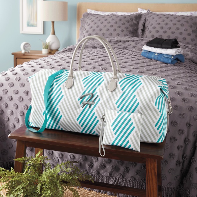 2-Piece Weekend Carry-All Set, Hex Stripe, large