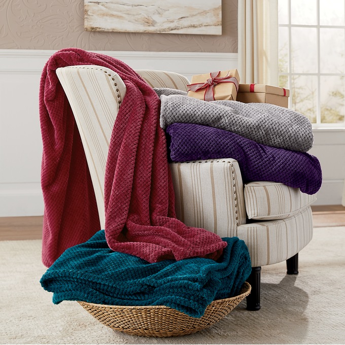Cozy Textured Blanket, , large