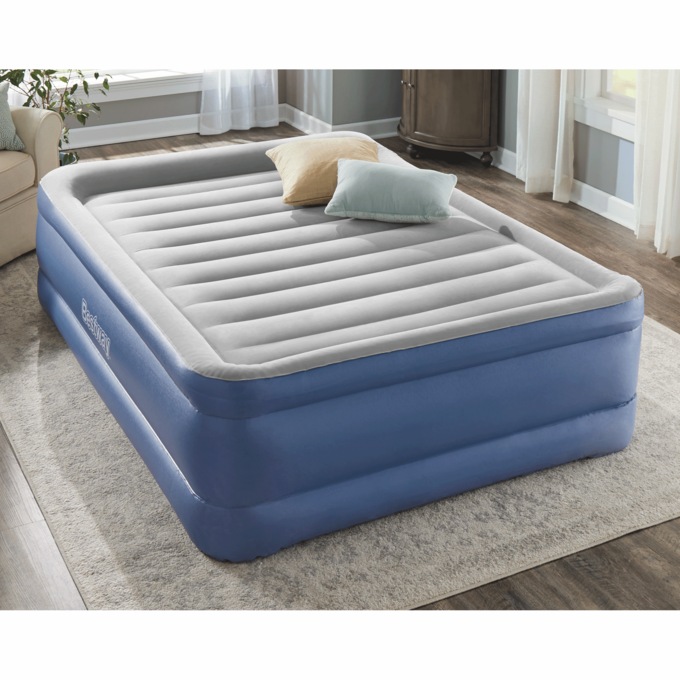 Bestway 24" Queen Tritech Air Bed with Built-In Pump, , large