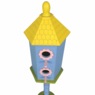28" Bright Pedestal Birdhouse, , large