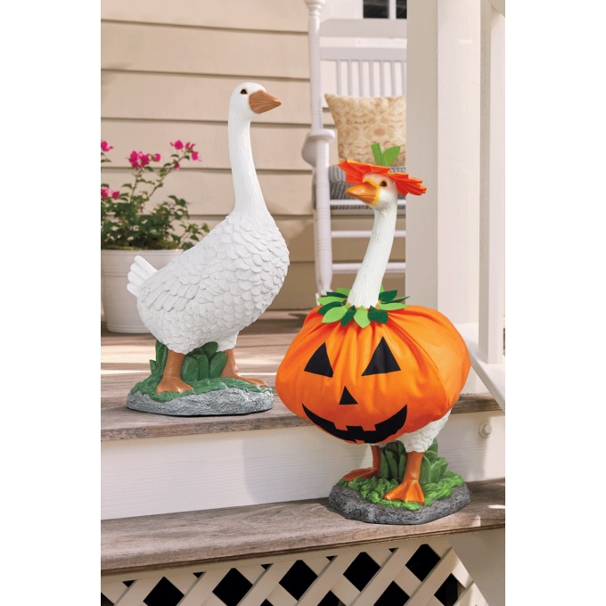 Decorative Porch Goose and Holiday Outfits, , large