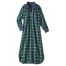 Flannel Zip-Front Lounger, , large