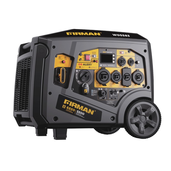 Firman 6850/5500W Gas Inverter Portable Generator, Remote Start, 120/240 V CO Alert, , large