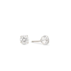 10K Gold Cubic Zirconia Earrings, , large