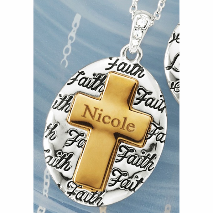 Name Two-Tone Wallpaper Pendant, , large