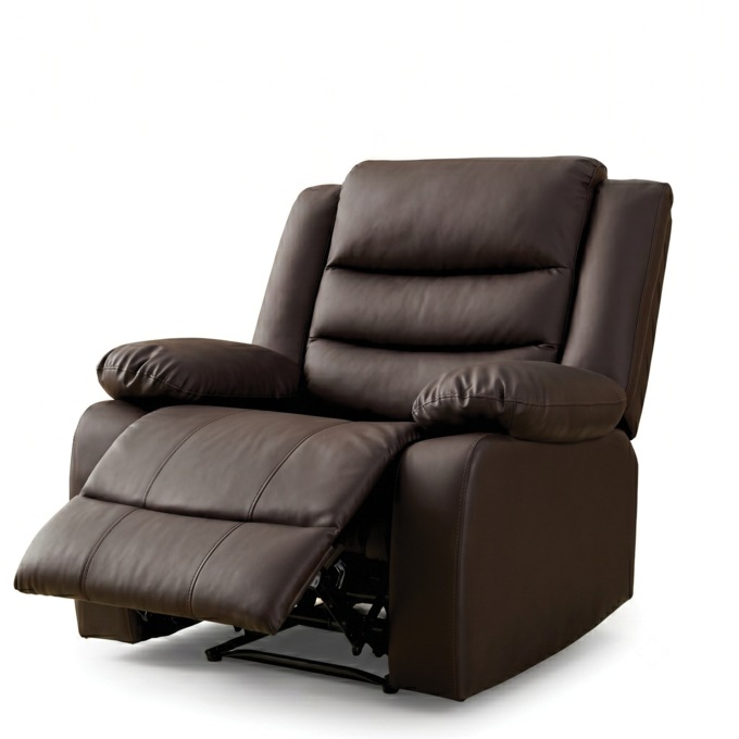 Overstuffed Recliner with Massage, , large