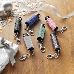 Rhinestone Pepper Spray Keychain with 16-Ft. Range and UV Dye by Guard Dog Security, , large