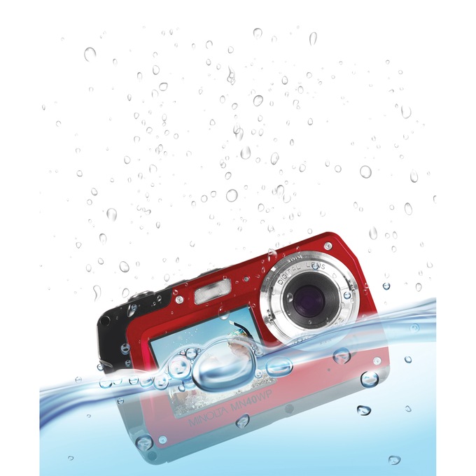 Minolta Dual-Screen Waterproof Digital Camera, , large