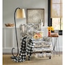 Serendipity Curved Metal Floor Lamp with Fabric Shade, , large