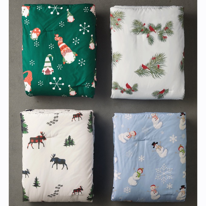 Holiday Down-Alternative Comforter, , large