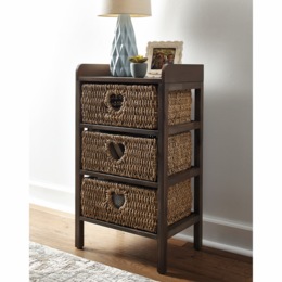 3-Drawer Heart Basket Storage, , large
