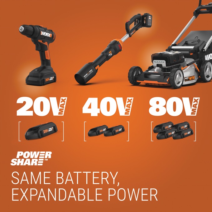 Worx 20V Power Share GT 3.0 12-Inch String Trimmer, , large