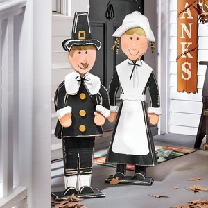 Chunky Wood Cutouts Pilgrims, , large