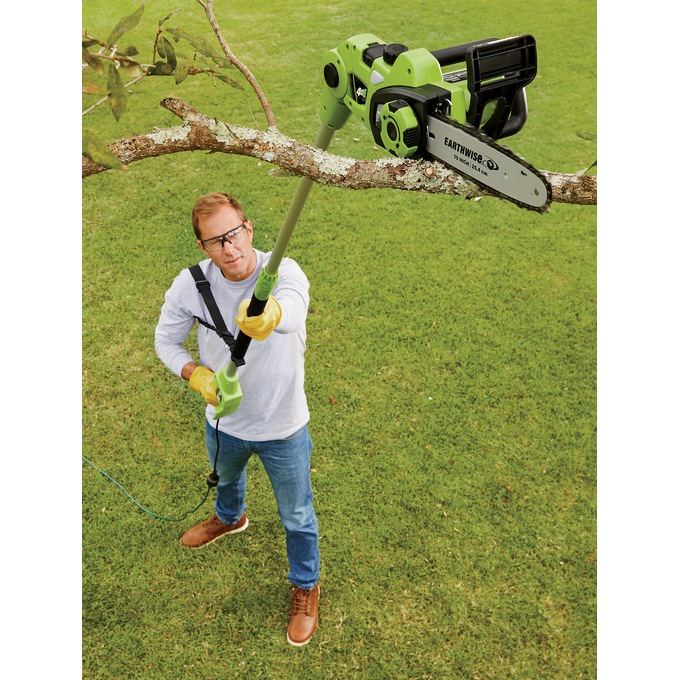 Earthwise 4-In-1 Convertible Electric Pole Chainsaw, , large
