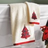 Plaid Tree 2-Piece Bath Towel Set, , large