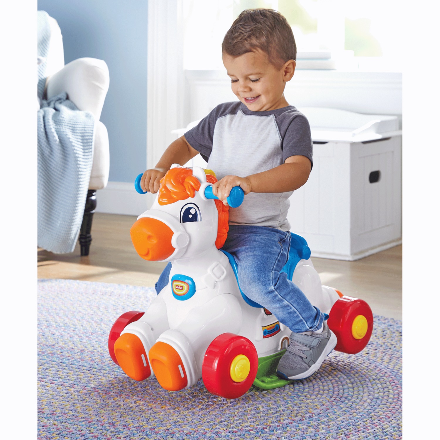 Junior Rider Rocking Horse and Foot to Floor Combo Montgomery Ward