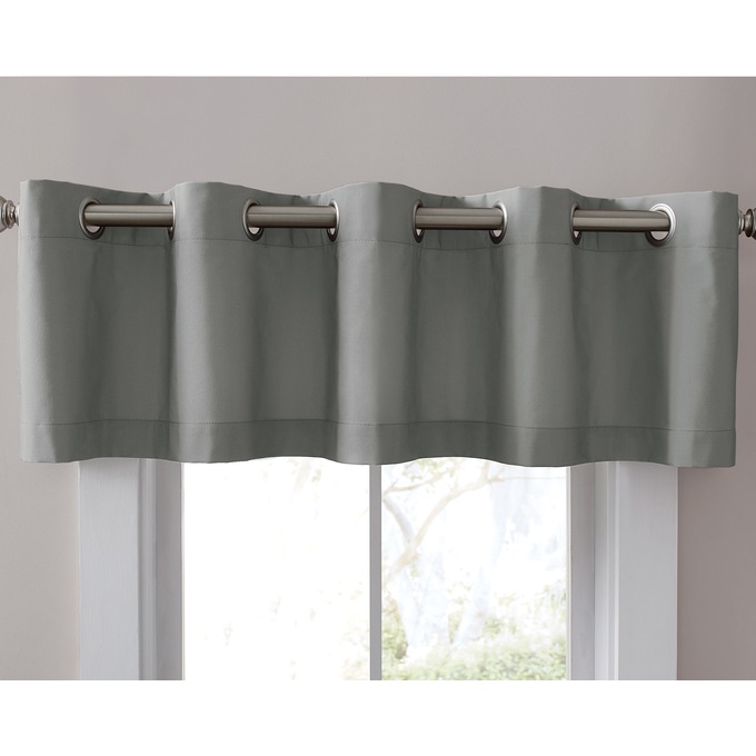 Color Connection Solid Grommet Valance, , large