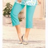 Mariah Button-Leg Capri, , large