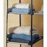Fabric Storage Wardrobe Closet with Drawers and Hanging Bar, , large