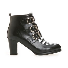 Houndstooth Inset Bootie by Midnight Velvet, , large