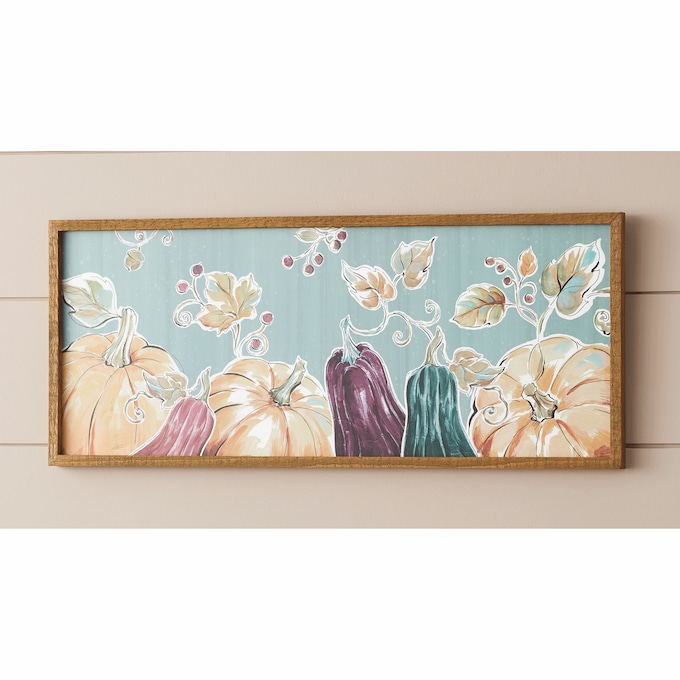 Jeweltone Pumpkin Wall Art, , large