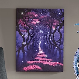 Mystical Pathway Lit Wall Art, , large