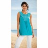 Nicoya Knit Tank, Turquoise, large