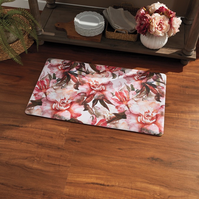 Floral Anti-fatigue Mat - 18" X 30", , large