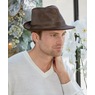 Leather Fedora, , large
