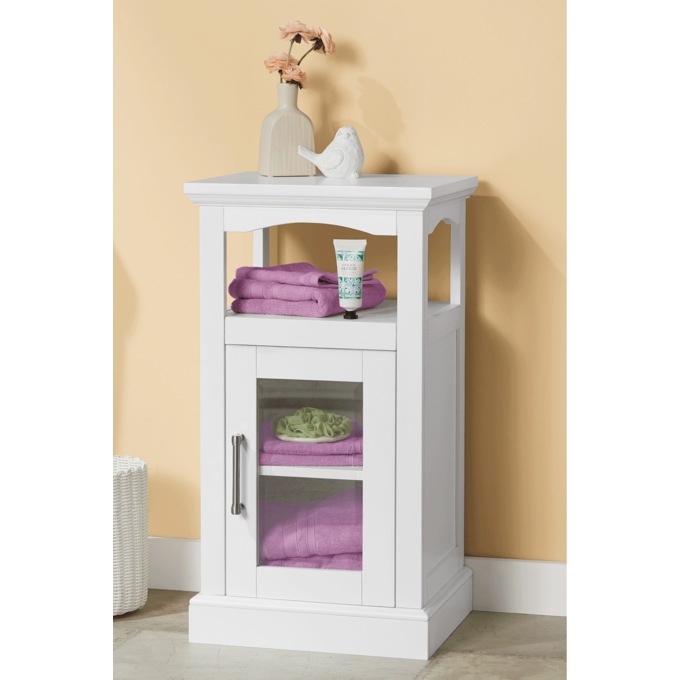 Tupelo Towel Cabinet, White, large