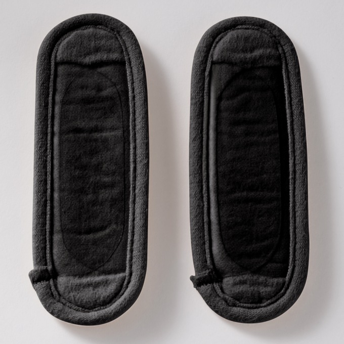 Bra Strap Comfort Pads, Black, large