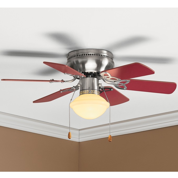 30-inch Ceiling Fan, Red, large