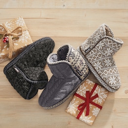 MUK LUKS Women&amp;&#35;39;s Leigh Slipper Bootie, , large