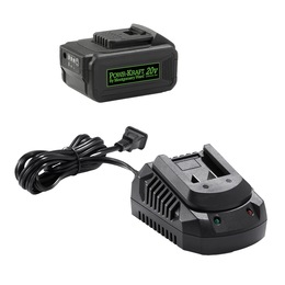 Bundle and Save Pack: Powr-Kraft 2-Pack 20V 4.0Ah Lithium-Ion Battery &amp; Charger by Montgomery Ward, , large