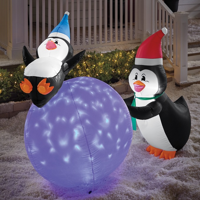 Lit Penguin Fun Inflatable, Multi, large