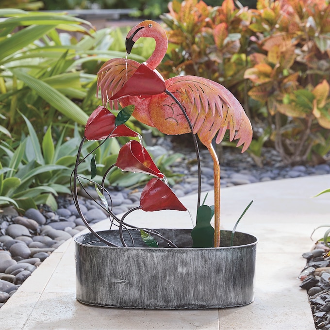 Flamingo Fountain, Pink, large