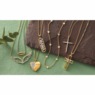 Diamond-Accented Two-Tone Halo/Wings 2-Piece Necklace Set, , large