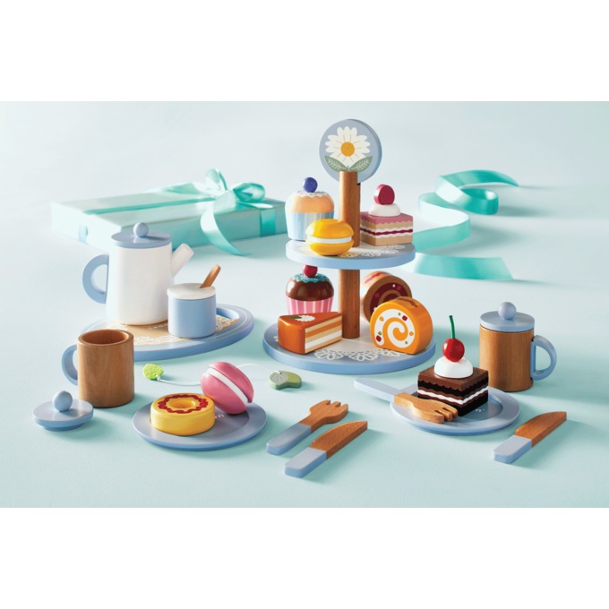 Tea Party Playset, Blue, large