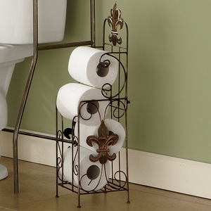 Fleur-De-Lis Bath Tissue Holder, , large