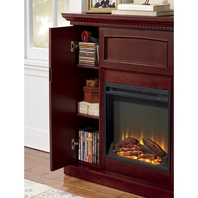 Electric Storage Fireplace With Corner Option Montgomery Ward