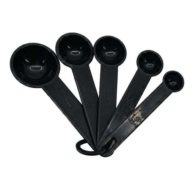 25-Piece Cutlery and Utensil Set, Black, large