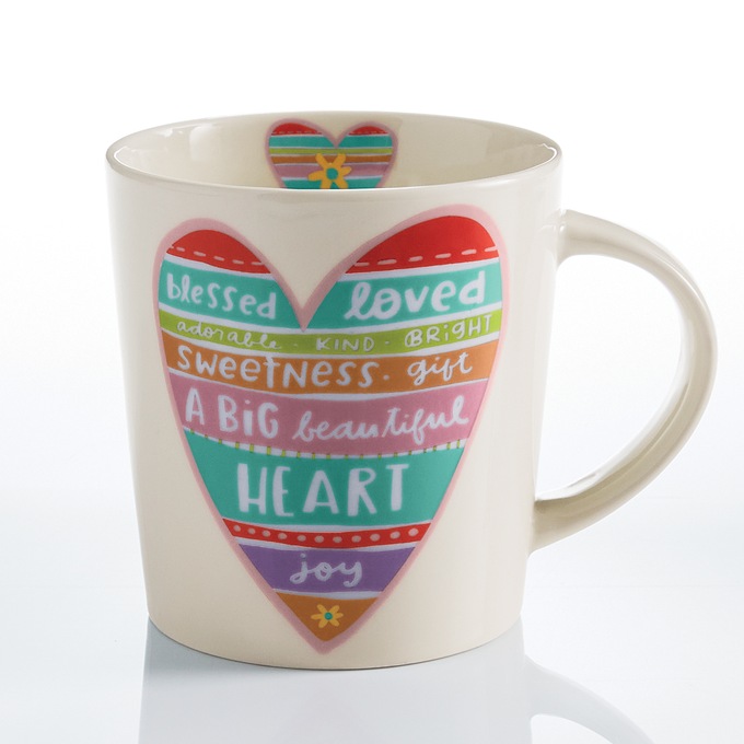 Sentiment Heart Mug, , large